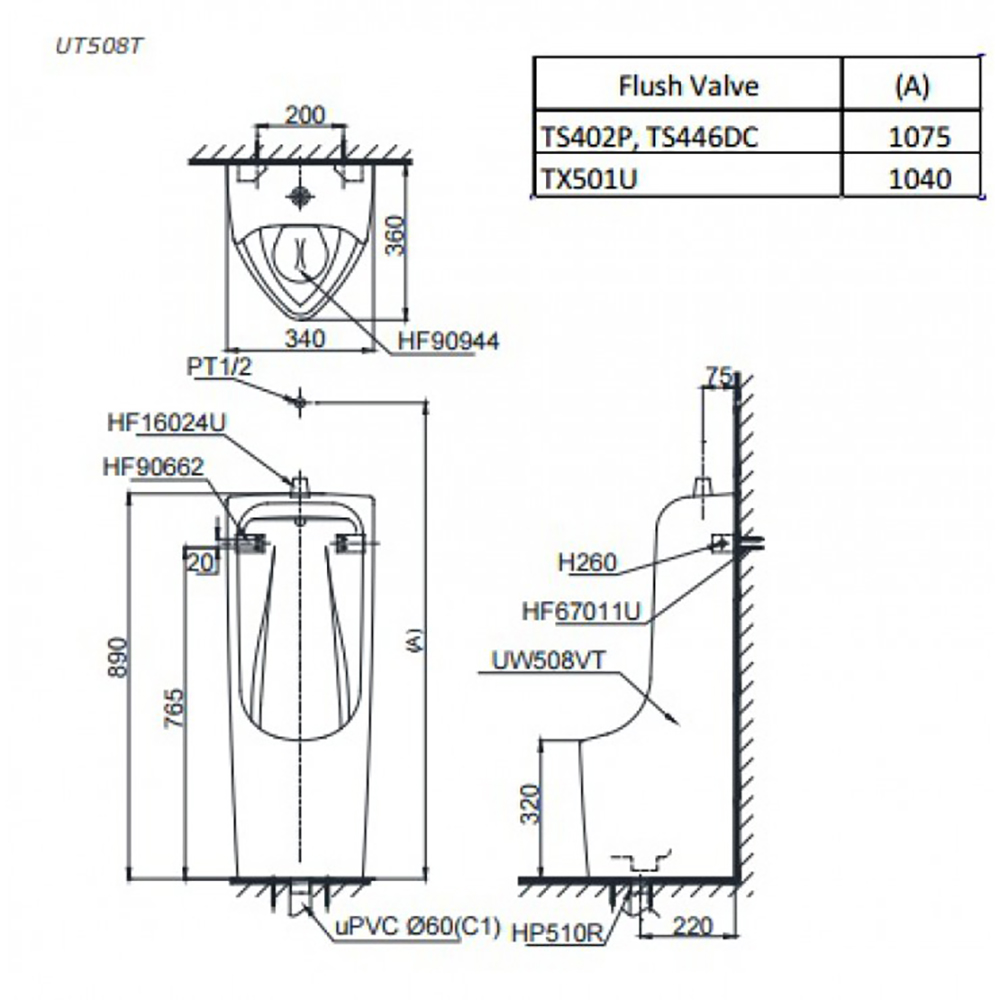 BVTK UT508T#XW